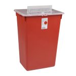 CARDINAL Sharps-A-Gator™ Multi-purpose Sharps Container, 10 Gallon, 21.5 x 15.5 x 12 Inch 31143665
