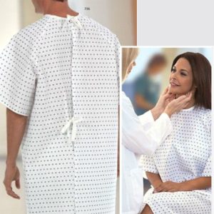 Fashion Seal Uniforms Patient Gown, Snowflake Print 1736 L