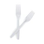 MCKESSON BRAND McKesson Polypropylene Fork, White 16-9000