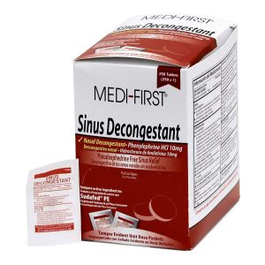 MEDIQUE PRODUCTS Medi-First® Phenylephrine HCl Sinus Relief 80948