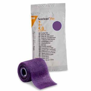 SOLVENTUM CORPORATION 3M™ Scotchcast™ Plus Purple Cast Tape, 2 Inch x 4 Yard 82002U
