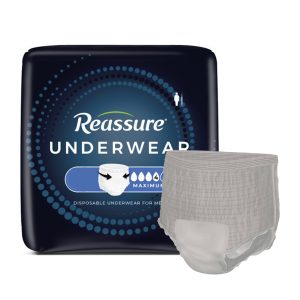 ATTENDS HEALTHCARE PRODUCTS Reassure® Maximum Absorbent Underwear for Men, Heavy Absorbency, 2X-Large REG-0021
