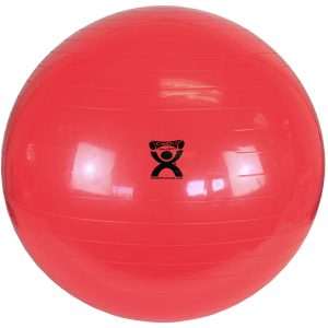 FABRICATION ENTERPRISES CanDo® Inflatable Exercise Ball, Red, 30 Inches 30-1804