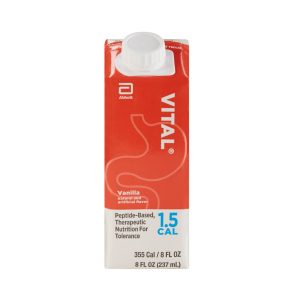 ABBOTT NUTRITION Vital® 1.5 Cal Vanilla Peptide-Based Therapeutic Nutrition for Tolerance, 8-oz. 64825
