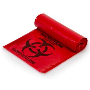 COLONIAL BAG CORP Colonial Bag Biohazard Waste Bag, 40 – 45 gallon Capacity, 40 x 46 Inch HXR46