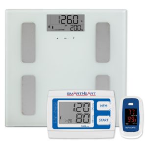 VERIDIAN HEALTHCARE LLC SmartHeart Heart Health Bundle: Scale, Blood Pressure Monitor, Pulse Oximeter VHKIT-HH02