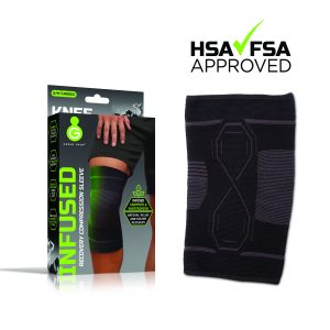 GREEN DROP COMPRESSION LLC Green Drop™ Infused Compression Sleeve Knee Support, Large/Extra Large KNE-1453