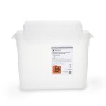 MCKESSON BRAND McKesson Prevent® Clear Sharps Container, 5.4-Quart, 11 x 12 x 4-3/4 Inch 2270