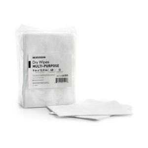 MCKESSON BRAND McKesson Dry Wipes, Multi-Purpose, 9 x 12.5 Inch 46085