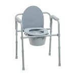DRIVE DEVILBISS HEALTHCARE Drive™ Steel Folding Commode 11148-1