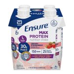 ABBOTT NUTRITION Ensure® Max Protein Nutrition Shake, Strawberry, 11-ounce carton 68169