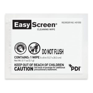 PROFESSIONAL DISPOSABLES PDI® Easy Screen™ Cleaning Wipe, Individual Packet H01050