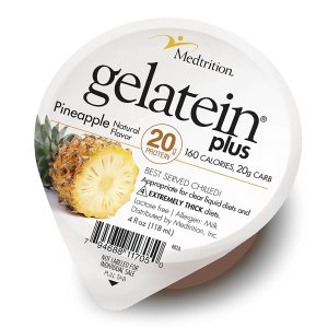 MEDTRITION/NATIONAL NUTRITION Gelatein® Plus Pineapple High Protein Gelatin, 4-ounce cup 11705