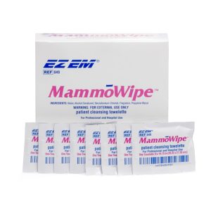 BRACCO DIAGNOSTICS EZ EM Mammography Wipe, Scented, Benzalkonium Chloride, Ethyl Alcohol 600103