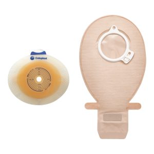 COLOPLAST SenSura® Click Convex Light Ostomy Barrier, 31 mm Stoma Opening, Red Color Match 11024