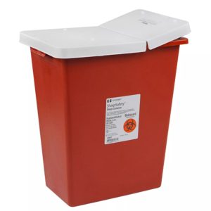 CARDINAL SharpSafety™ Multi-purpose Sharps Container, 18 Gallon, 26 x 18¼ x 12¾ Inch 8991