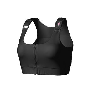 HEART&CORE SPORTS AND MEDICAL LLC Shirl Post Surgical Bra, Black, Super Queen HC00006BSQ