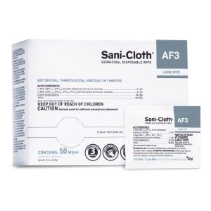 PROFESSIONAL DISPOSABLES Sani-Cloth® AF3 Germicidal Large Disinfectant Wipes, Individual Packet, 50 ct. H59200