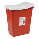 CARDINAL SharpSafety™ Multi-purpose Sharps Container, 12 Gallon, 18¾ x 18¼ x 12¾ Inch 8933