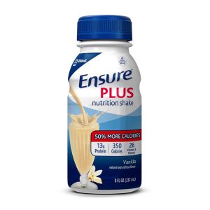 ABBOTT NUTRITION Ensure® Plus Nutrition Shake, Vanilla, 8-ounce bottle 62932