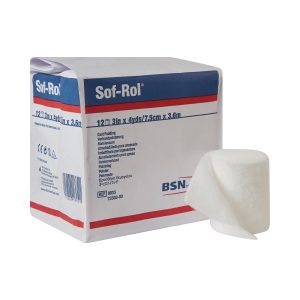BSN MEDICAL Sof-Rol® White Rayon Cast Padding, 3 Inch x 4 Yard 9033