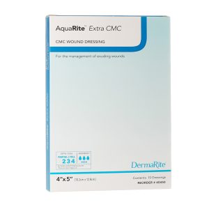 SION BRANDS LLC AquaRite™ Extra CMC Gelling Fiber Wound Dressing, 4 x 5 Inch 40450