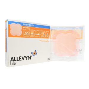 SMITH & NEPHEW Allevyn™ Life Silicone Adhesive with Border Silicone Foam Dressing, 21 x 21 cm 66801070