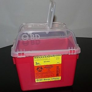 BD™ Multi-purpose Sharps Container, 10-3/10 x 11-3/10 x 6-4/5 Inch 305343