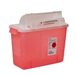 CARDINAL SharpStar™ In-Room™ Multipurpose Sharps Container, 2 Gal, 11.75 x 13.75 x 6 Inch 8534SA