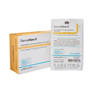 SION BRANDS LLC DermaView II™ Transparent Film Dressing, 6 x 7 Centimeter 00252E