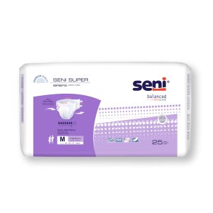 TZMO USA INC Seni® Super Heavy Absorbency Incontinence Brief, Medium S-ME25-BS1