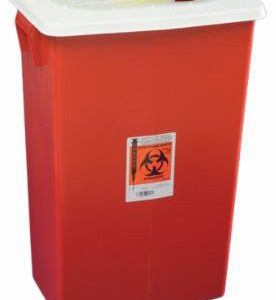 CARDINAL SharpSafety™ Multi-purpose Sharps Container, 18 Gallon, 26 x 18¼ x 12¾ Inch 8998PG2