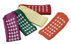 ALIMED Posey® Fall Management Slipper Socks, Yellow, One Size Fits Most 2970008255