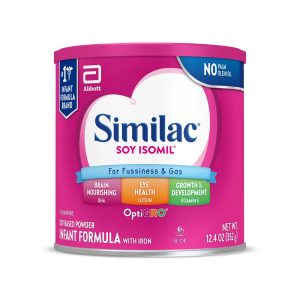 ABBOTT NUTRITION Similac® Soy Isomil® For Fussiness and Gas Powder Infant Formula, 12.4-ounce can 55963