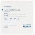 MCKESSON BRAND McKesson Patient Belongings Bag, White 30421100