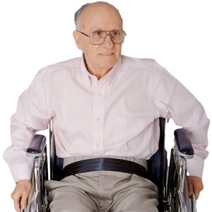 SkiL-Care™ Econo-Belt Wheelchair Safety Belt, 2 x 50 Inch, Black 701020
