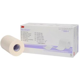 SOLVENTUM CORPORATION 3M™ Microfoam™ Foam / Acrylic Adhesive Medical Tape, 4 Inch x 5-1/2 Yard, White 1528-4