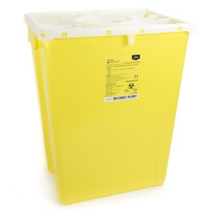 MCKESSON BRAND McKesson Prevent® Chemotherapy Sharps Container, 12 Gal., 20.8 x 17.3 x 13 Inch 2259