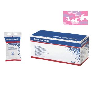 BSN MEDICAL Delta-Cast® Pink Camouflage Cast Tape, 3 Inch x 4 Yard 7227341