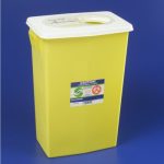 CARDINAL SharpSafety™ Chemotherapy Waste Container, 18 Gallon, 26 x 12¾ x 18¼ Inch 8939PG2