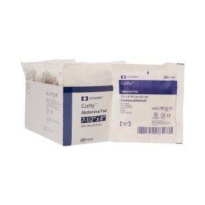 CARDINAL Curity™ Sterile Abdominal Pad, 7-1/2 x 8 Inch 9192A