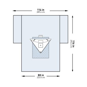 MCKESSON BRAND McKesson Sterile Heavy-Duty Knee Arthroscopy Drape, 114 x 88 x 116 Inch 183-I80-09153G-S