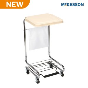 MCKESSON BRAND McKesson Hamper Stand with Foot Pedal & Self-Closing Lid 03-159000A