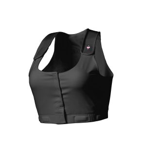 HEART&CORE SPORTS AND MEDICAL LLC heart&core® Larissa Post-Surgical Bra with Drainage Bulb Holders, Black, Large HC00002BL