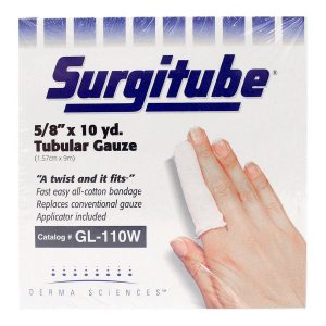 GENTELL Surgitube® Tubular Retainer Dressing, Size 1, 5/8 Inch x 10 Yard GL110W