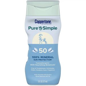 BEIERSDORF Coppertone® Pure and Simple SPF 50 Mineral Sunscreen Spray, 5 oz. 07214002883