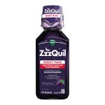 PROCTER & GAMBLE ZzzQuil Night Pain Nighttime Sleep-Aid Pain Reliever Liquid, Midnight Berry 32390004089