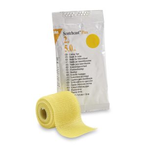 SOLVENTUM CORPORATION 3M™ Scotchcast™ Plus Yellow Cast Tape, 2 Inch x 4 Yard 82002Y