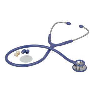 VERIDIAN HEALTHCARE LLC Veridian Pinnacle Series Stainless Steel Stethoscope, Blue 05-10503