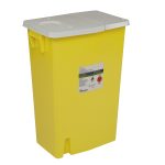 CARDINAL SharpSafety™ Chemotherapy Waste Container, 18 Gallon, 18.25 x 26 x 12.75 Inch 8989